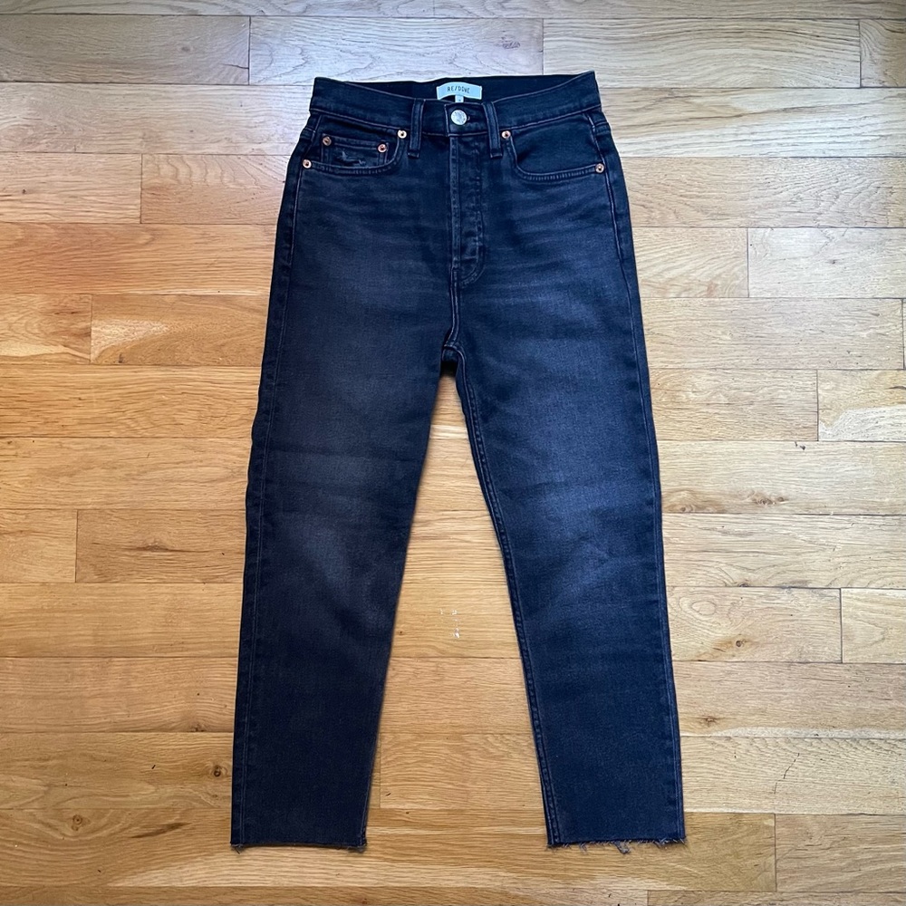 NWOT Re/Done 90s high rise ankle crop (size: 26)
